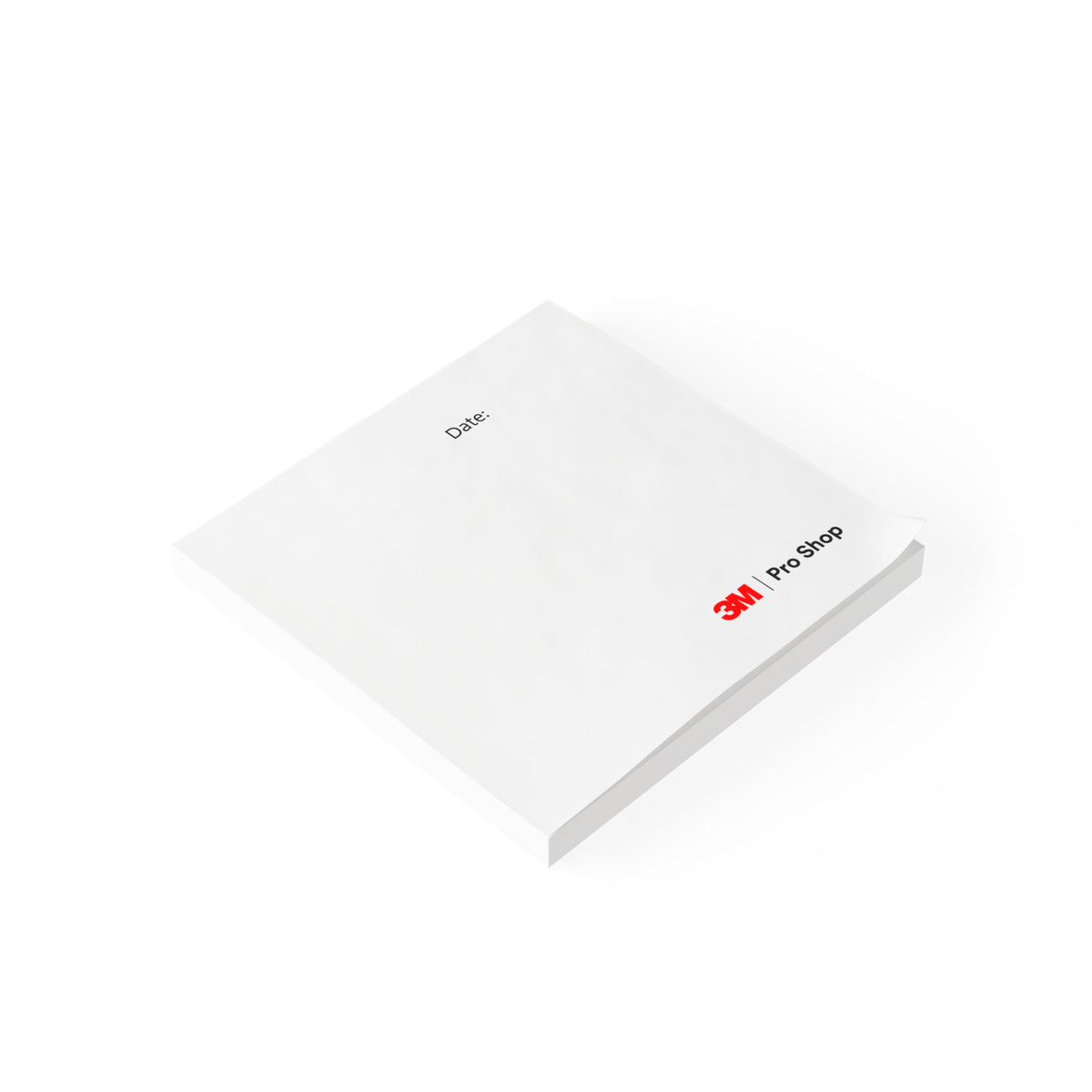 3M Pro Shop Logo Sticky Note Pad | Note Pad, Date Field