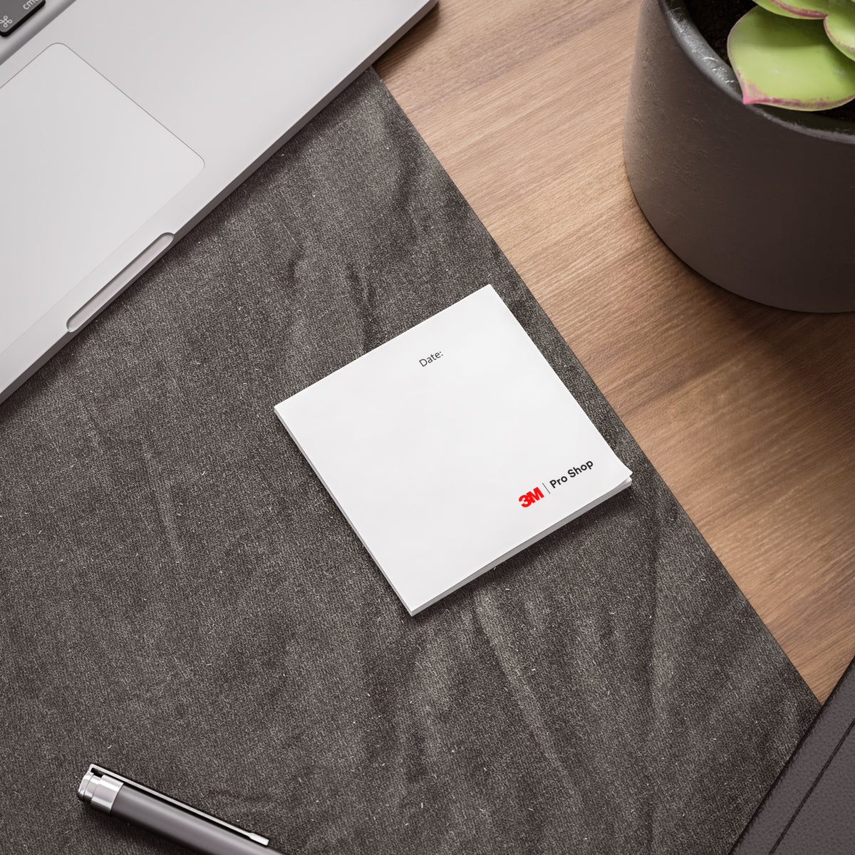 3M Pro Shop Logo Sticky Note Pad | Note Pad, Date Field