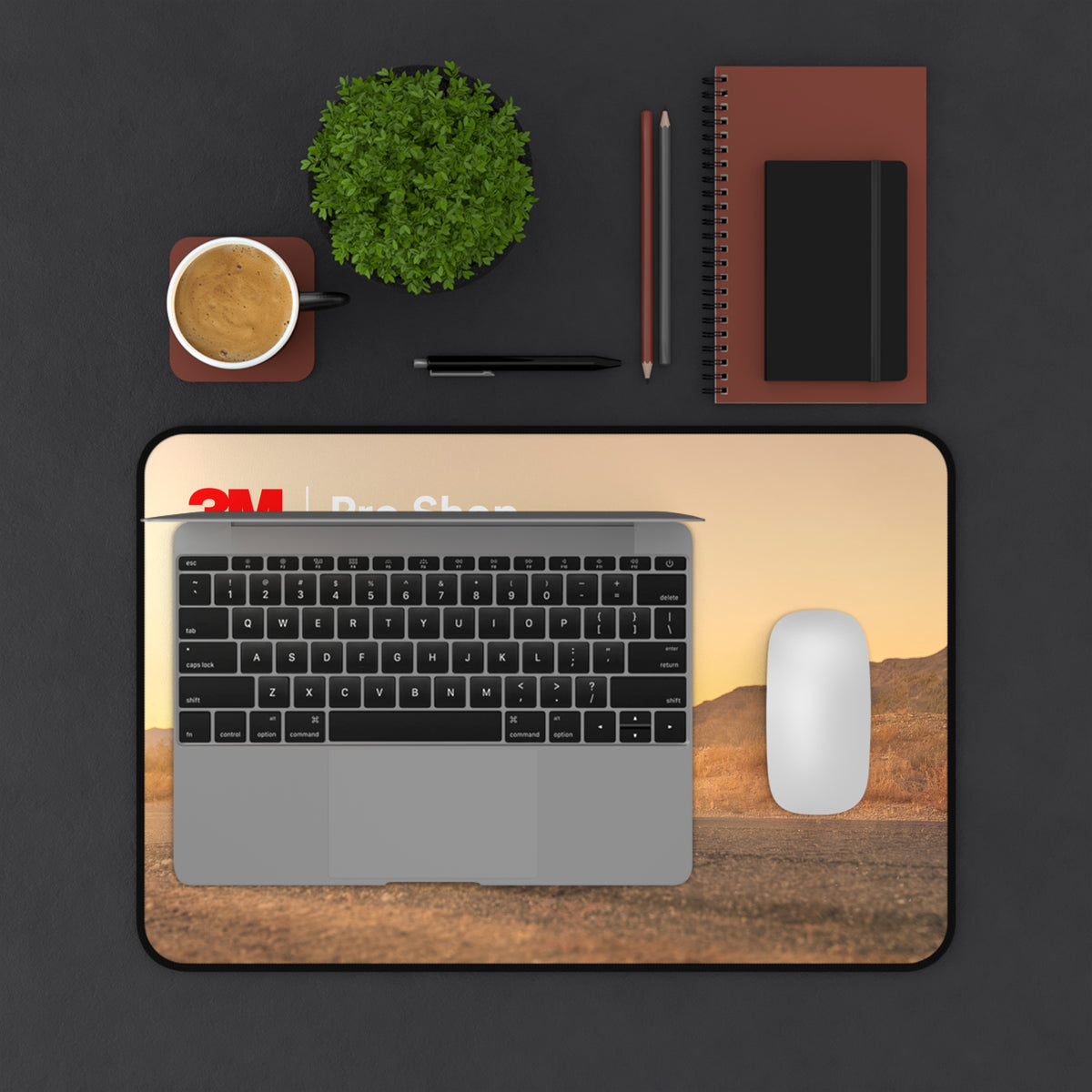 Green Supercar Roadscape Desk Mat | 3M Pro Shop